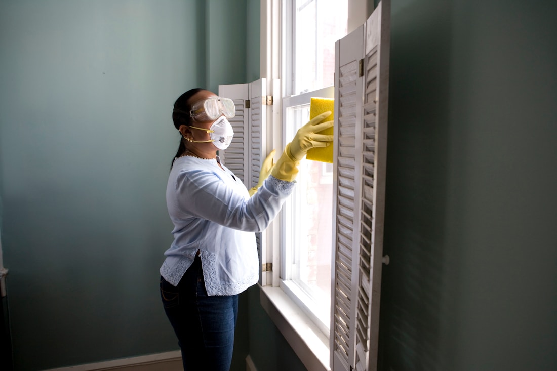 Heaven Pro cleaner detailing a window